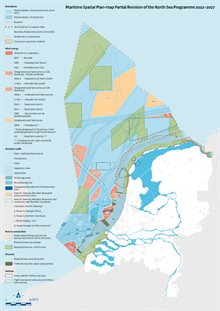 Maritime Spatial Plan-map Partial Revision of the North Sea Programme 2022-2027